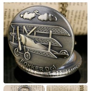 COPY - Mens Pocket Watch Historical Vintage Retro German World War I Fokker Dr-…